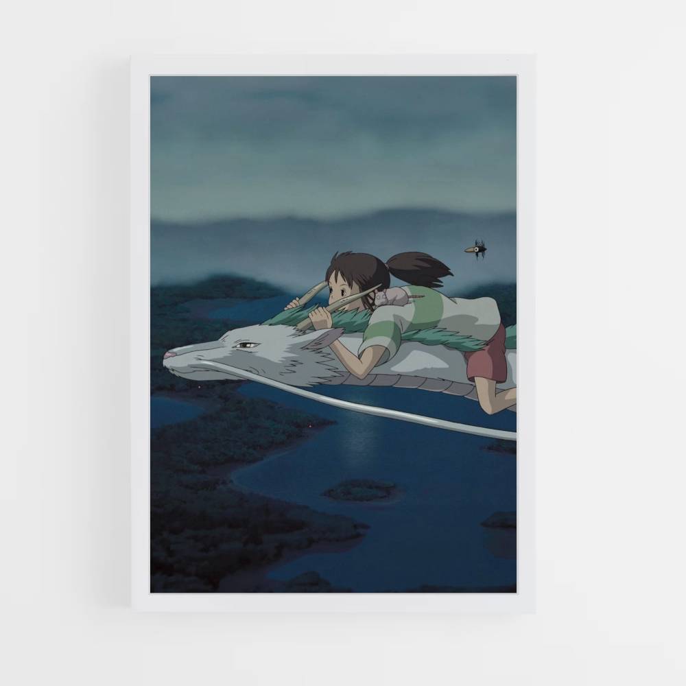 Poster Spirited Away on a Dragon