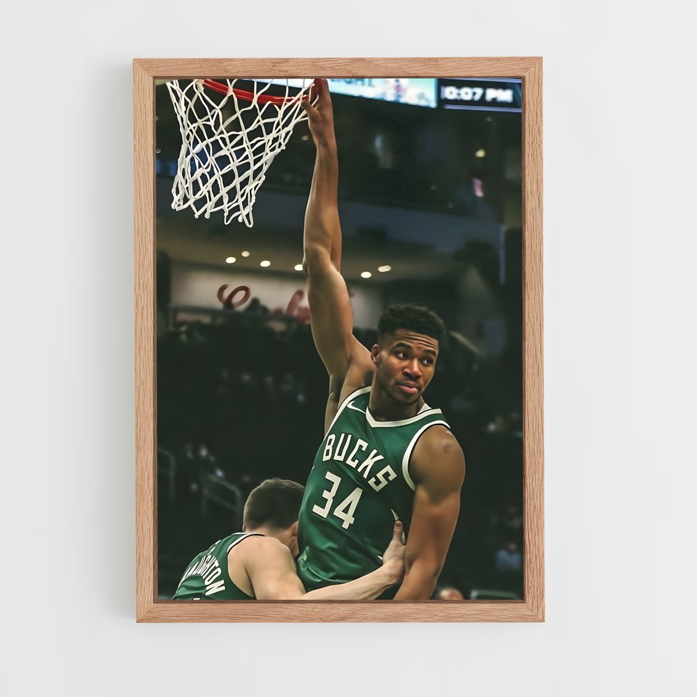 giannis-antetokounmpo-1 cadre Bois clair
