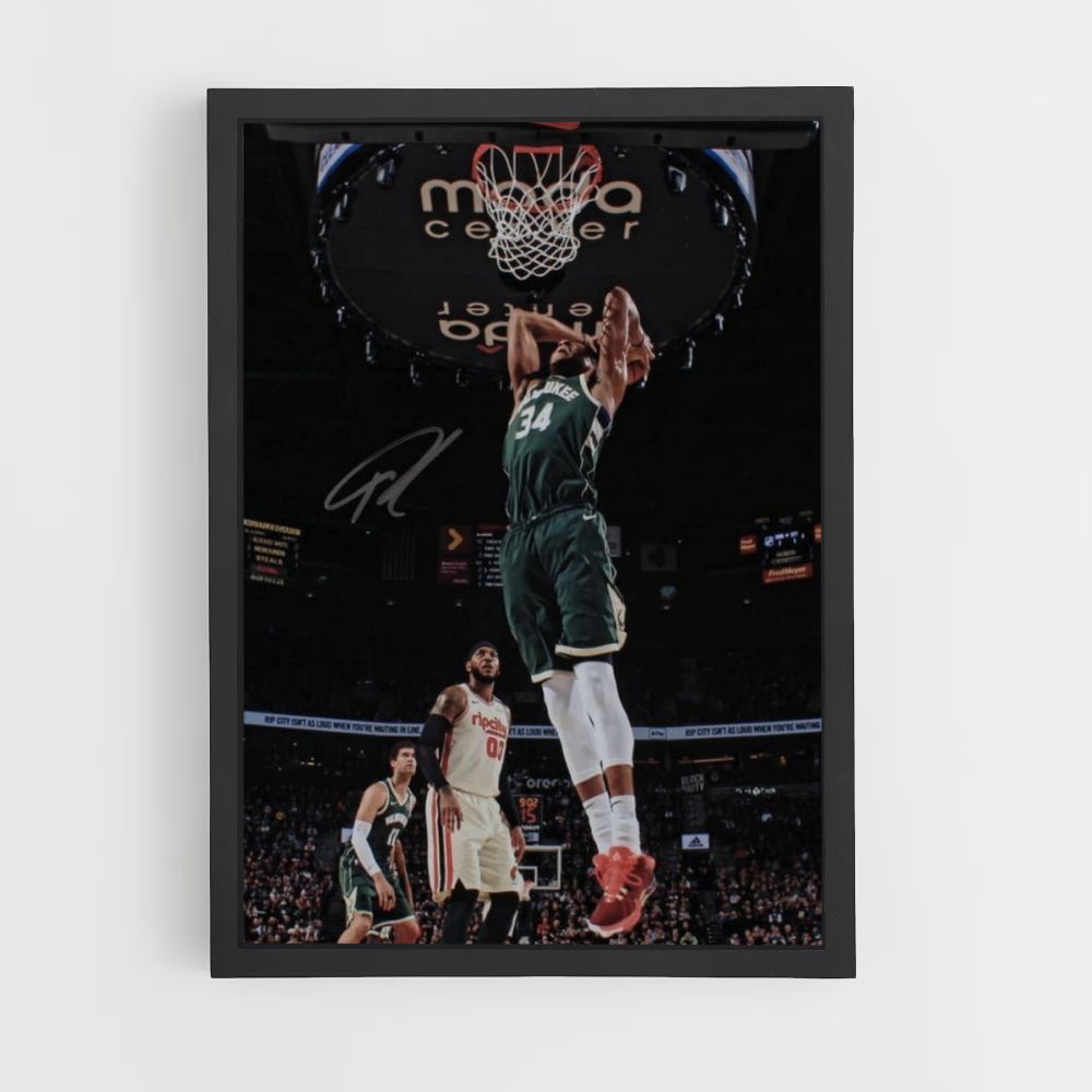 Antetokounmpo Jump Poster