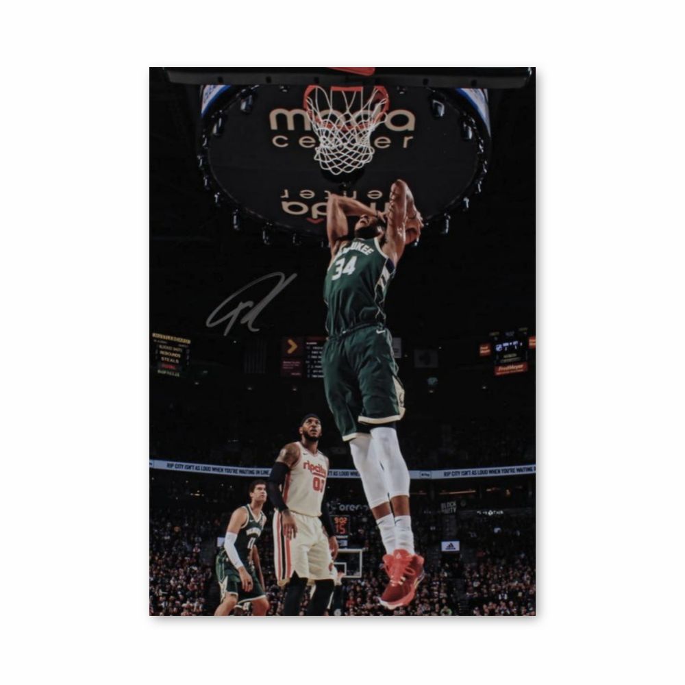 Antetokounmpo Jump Poster