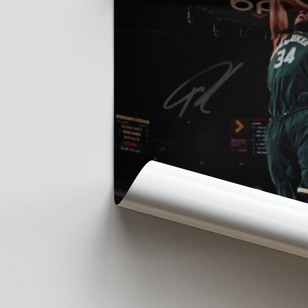 Antetokounmpo Jump Poster