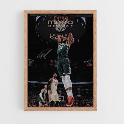 Antetokounmpo Jump Poster