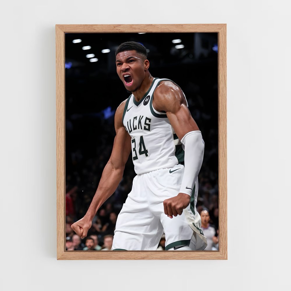 giannis-antetokounmpo-4 cadre Bois clair