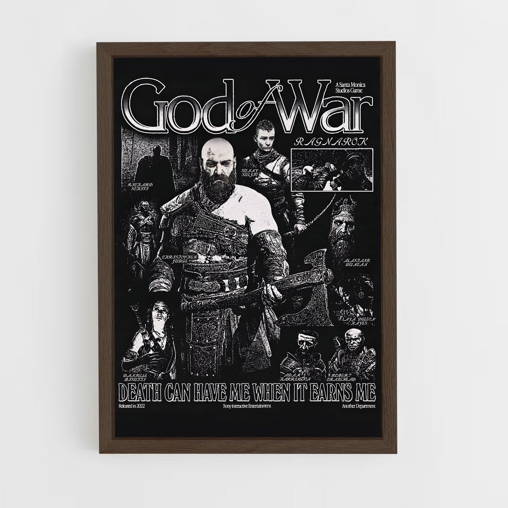 god-of-war-14 cadre Bois foncé