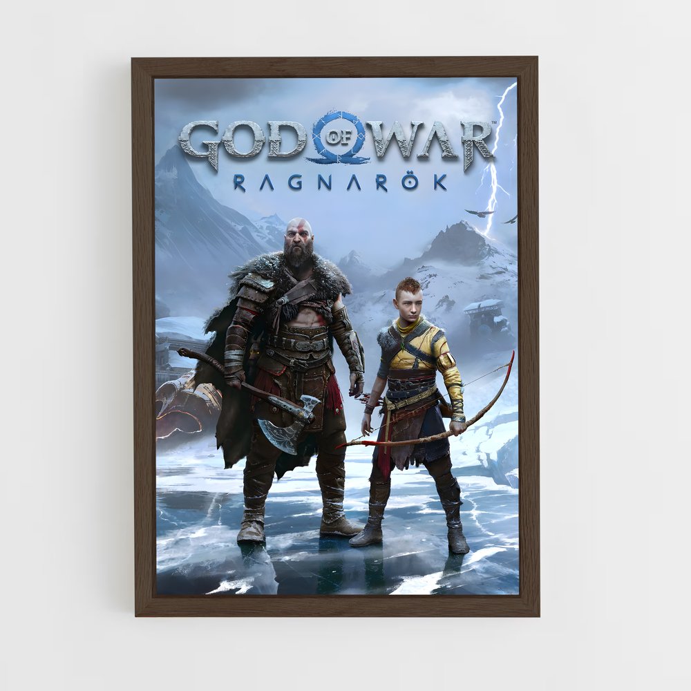 god-of-war-17 cadre Bois foncé