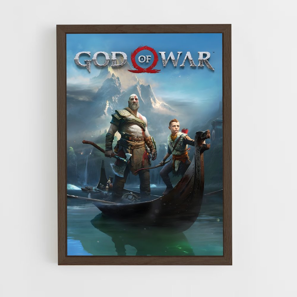 god-of-war-18 cadre Bois foncé