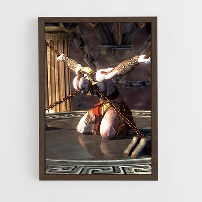 god-of-war-4 cadre Bois foncé