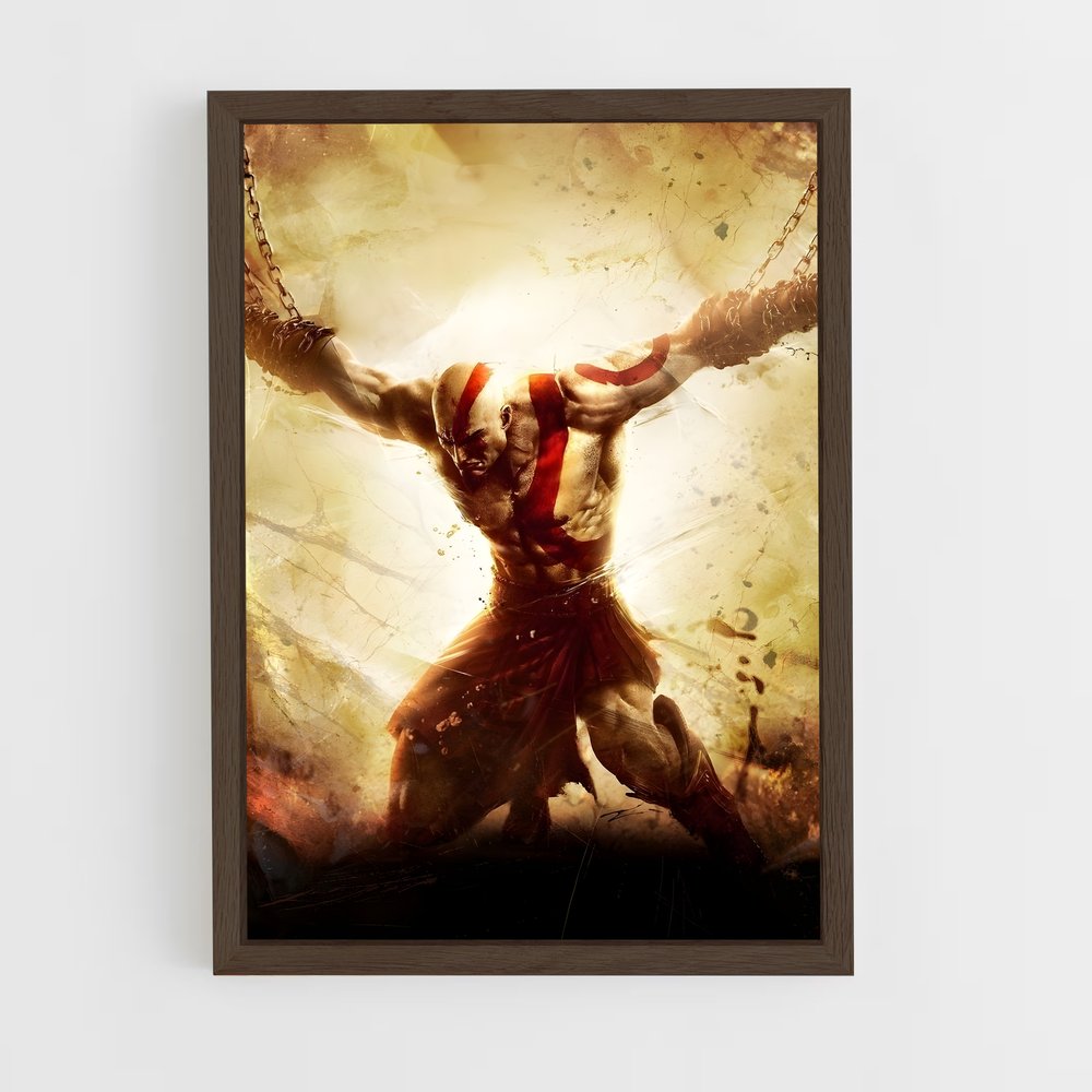 god-of-war-5 cadre Bois foncé