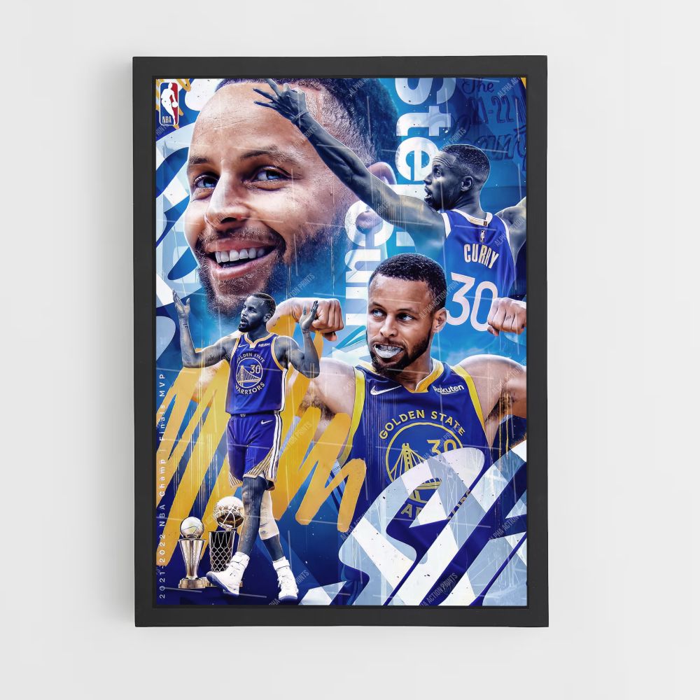 Affiche GSW Curry