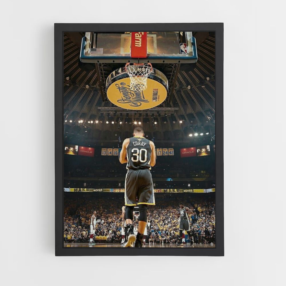 Poster Golden State Warrior Black