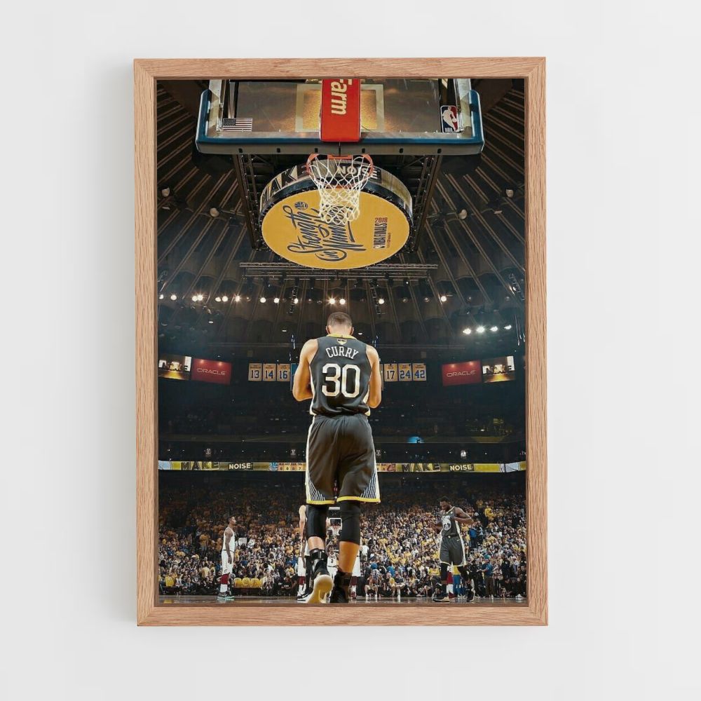 Poster Golden State Strijder Zwart