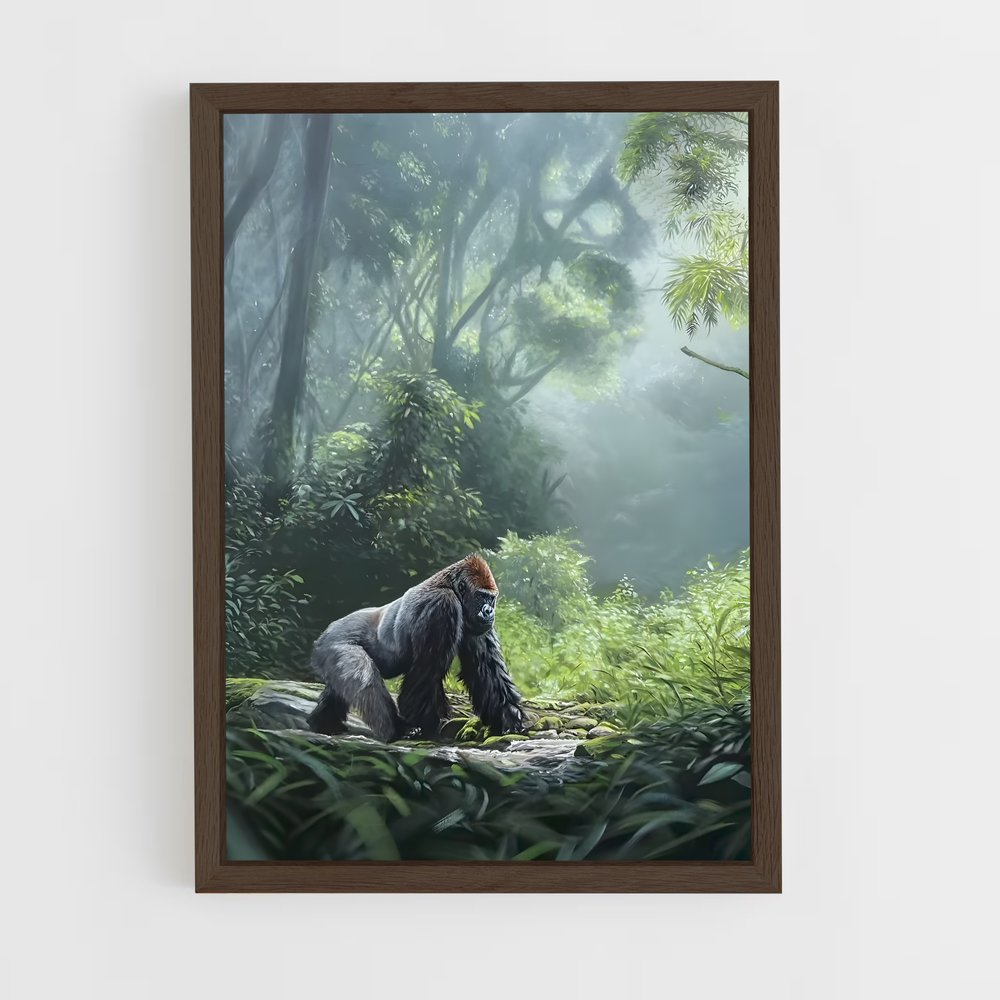 gorilla-6 cadre Bois foncé