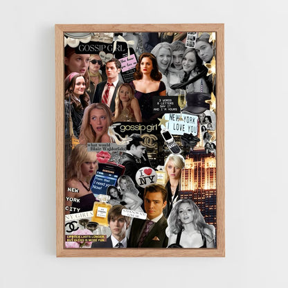 gossip-girl-8 cadre Bois clair
