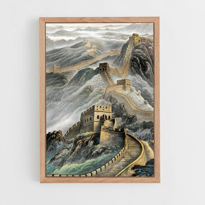 great-wall-of-china-14 cadre Bois clair