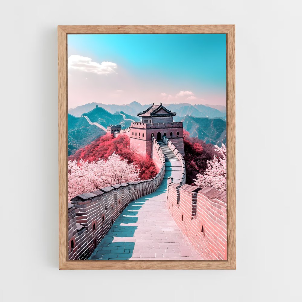 great-wall-of-china-17 cadre Bois clair