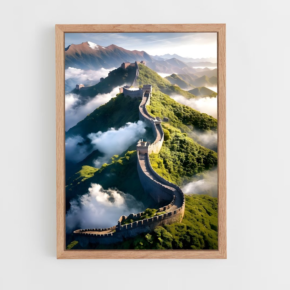 great-wall-of-china-3 cadre Bois clair
