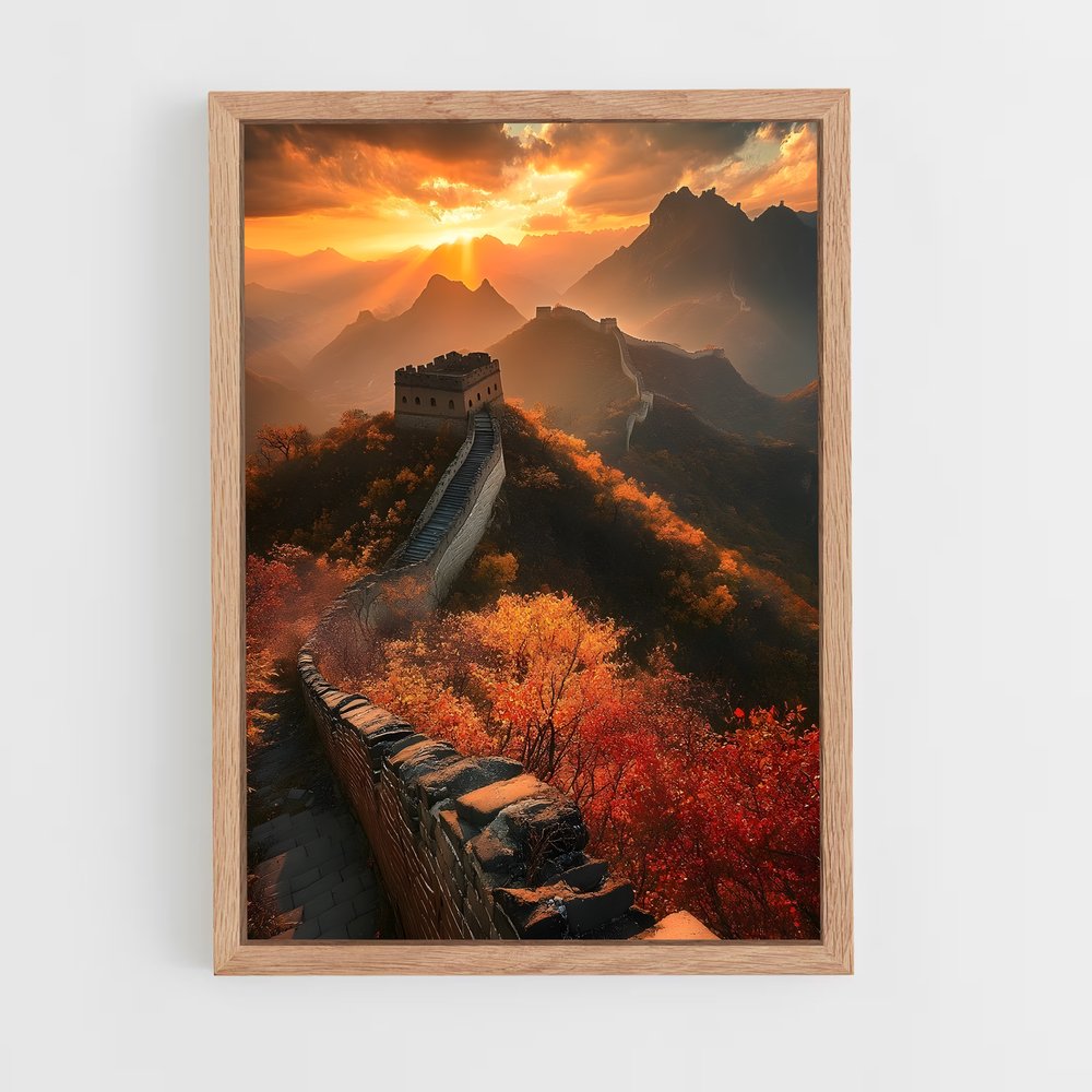 great-wall-of-china-4 cadre Bois clair