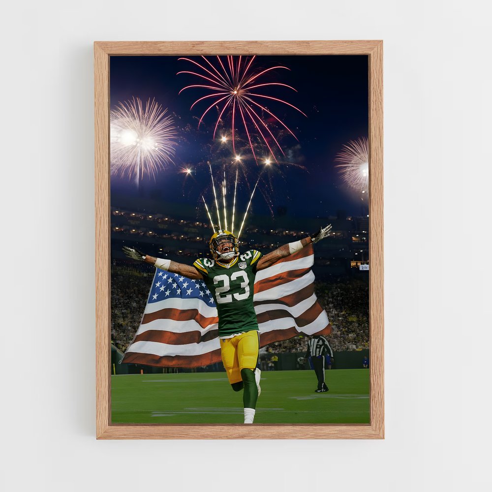 green-bay-packers-1 cadre Bois clair