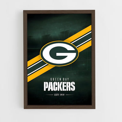 green-bay-packers-2 cadre Bois foncé