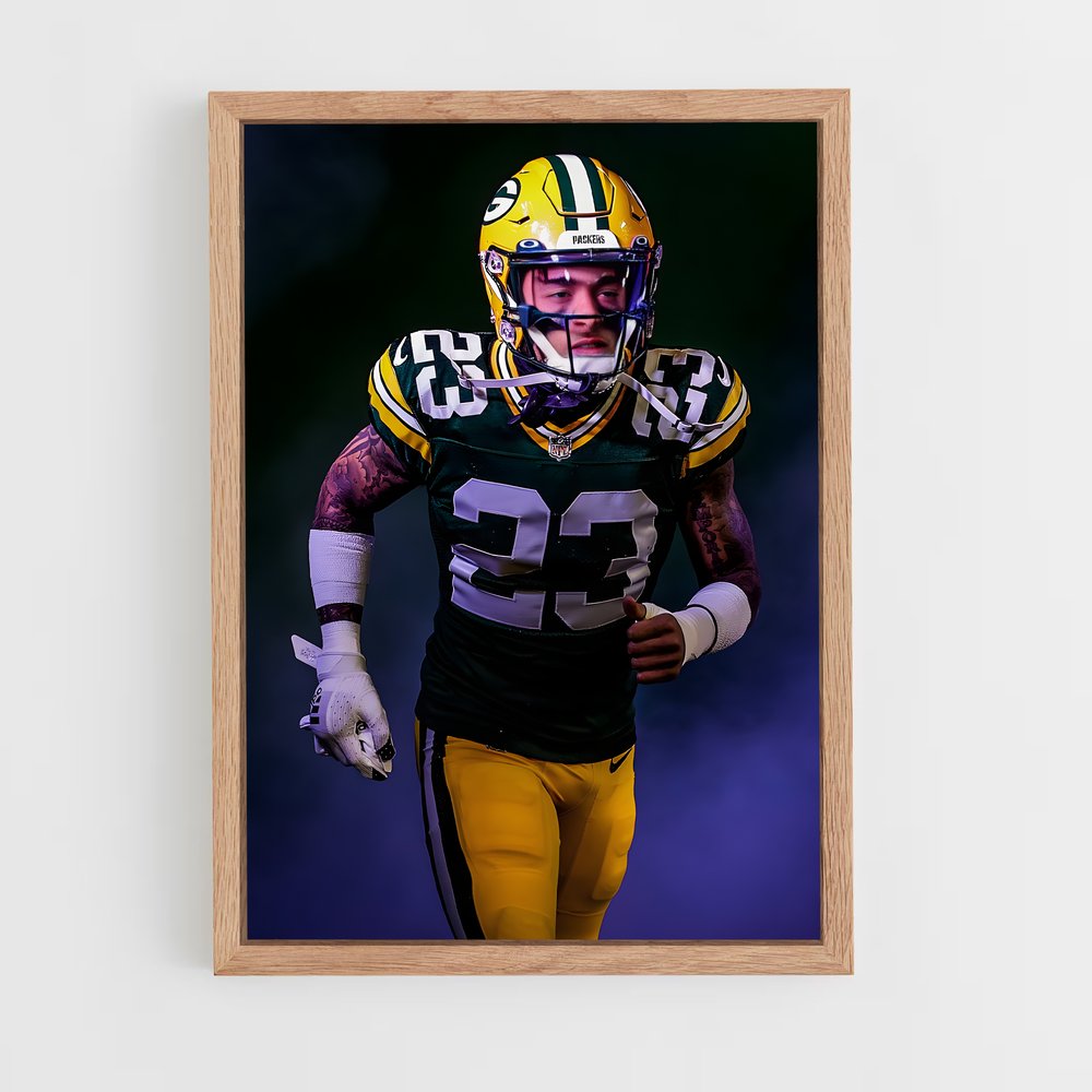 green-bay-packers-5 cadre Bois clair