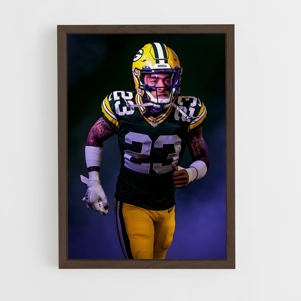 green-bay-packers-5 cadre Bois foncé