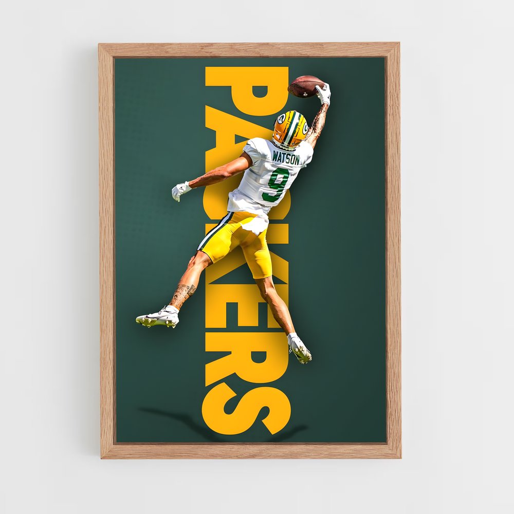 green-bay-packers-6 cadre Bois clair