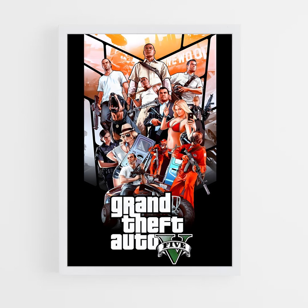gta-v-10 cadre Blanc