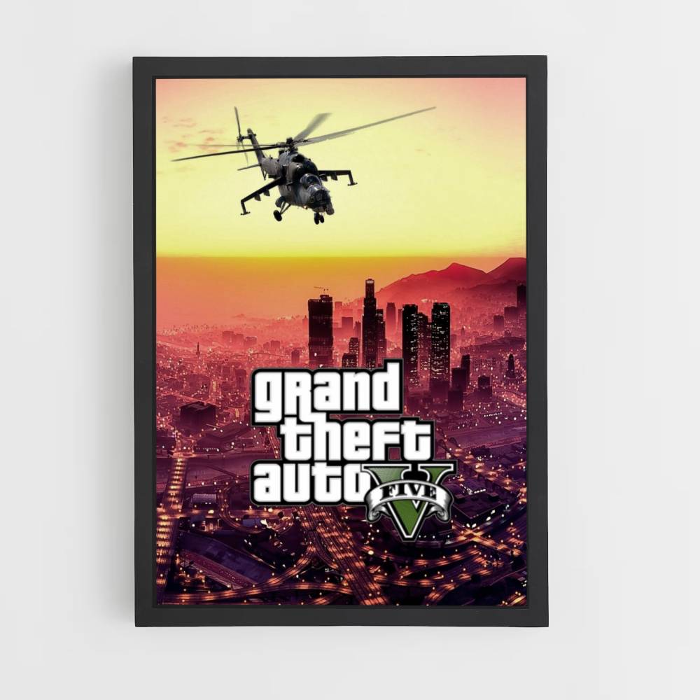 GTA Helicopter Poster