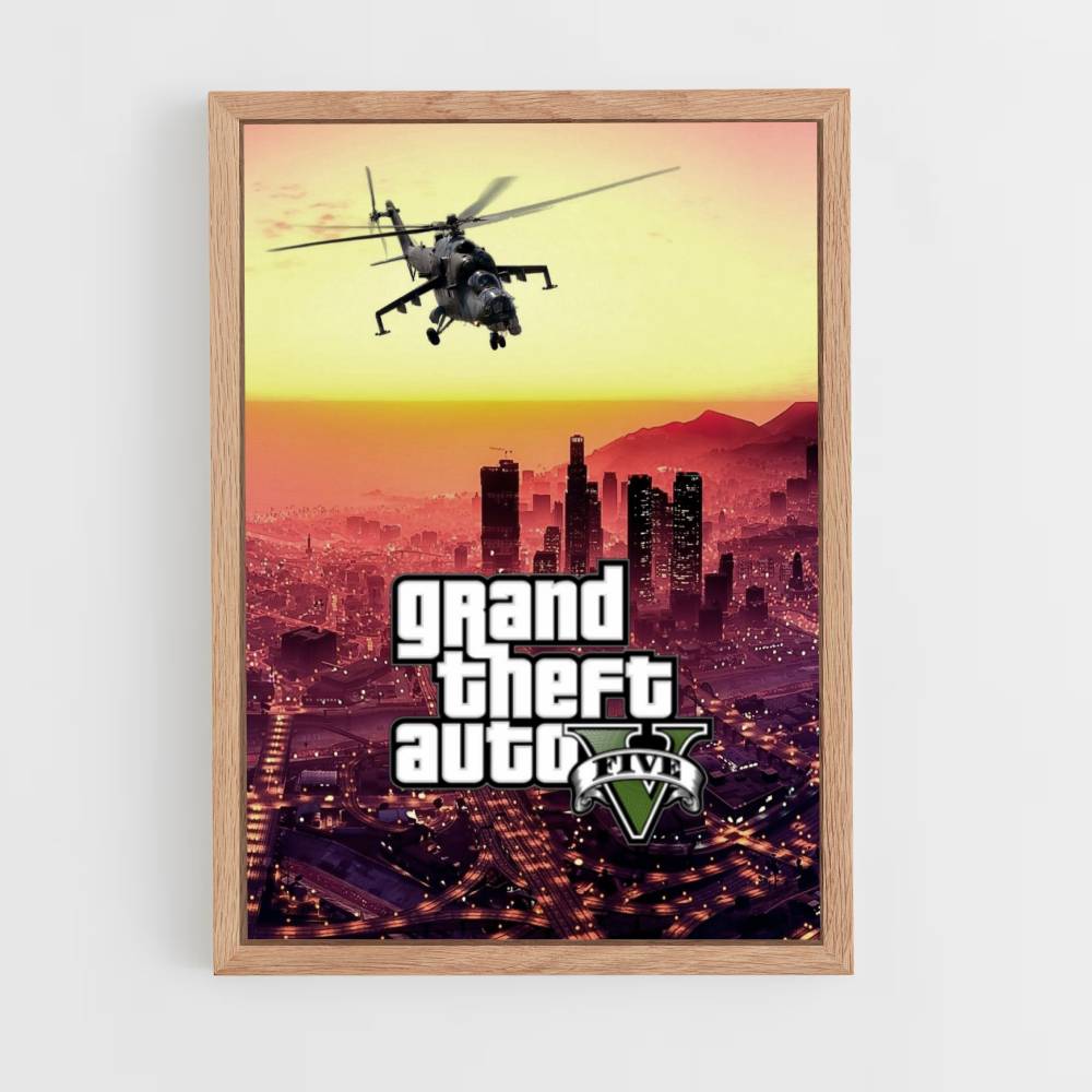 GTA Helicopter Poster