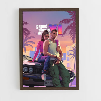 gta-v-17 cadre Bois foncé