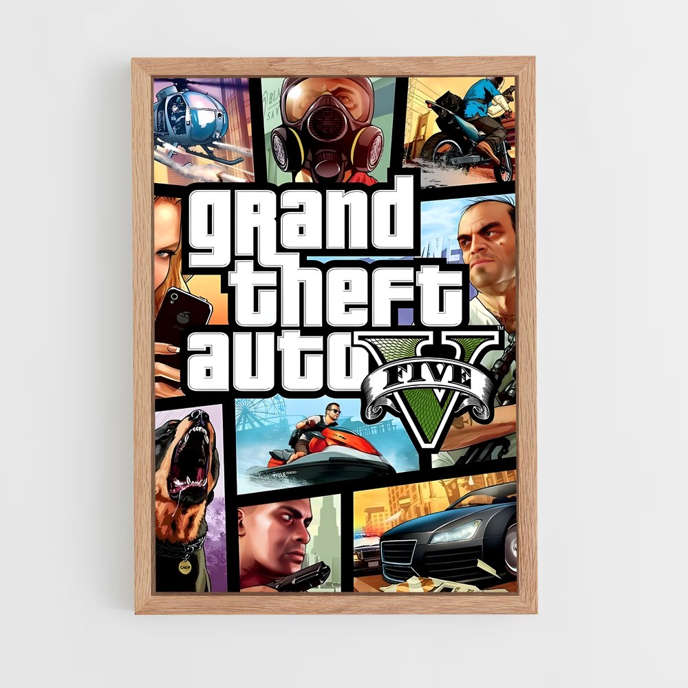 gta-v-2 cadre Bois clair