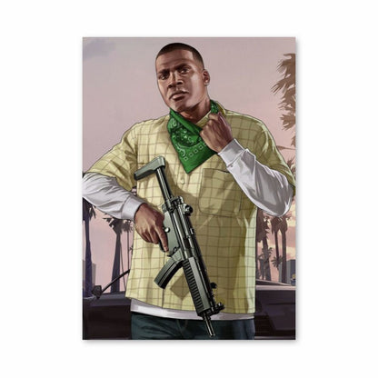 Franklin Gta New Outfits Poster Franklin Aesthetic Posters