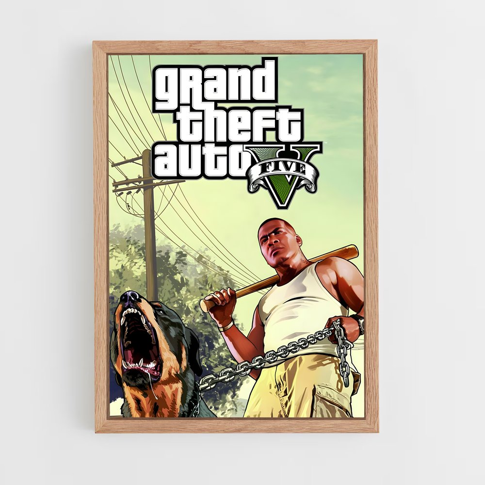 gta-v-8 cadre Bois clair