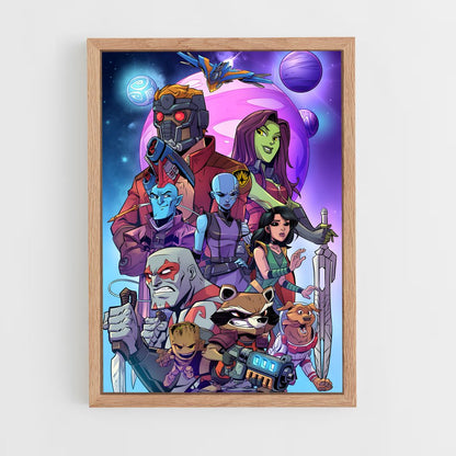 guardian-of-the-galaxy-1 cadre Bois clair