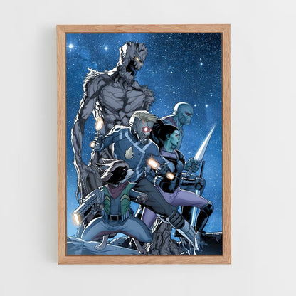 guardian-of-the-galaxy-14 cadre Bois clair