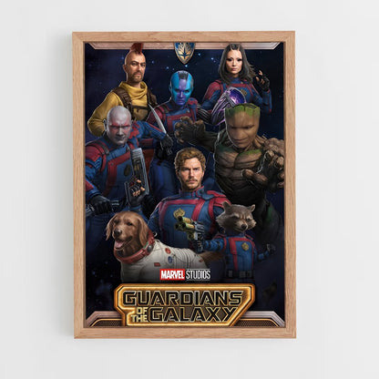 guardian-of-the-galaxy-3 cadre Bois clair