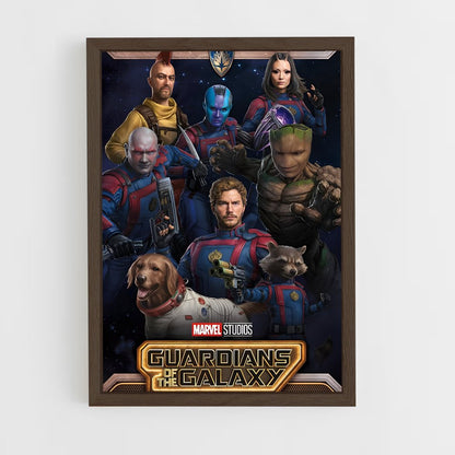 guardian-of-the-galaxy-3 cadre Bois foncé