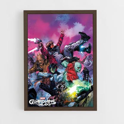 guardian-of-the-galaxy-4 cadre Bois foncé