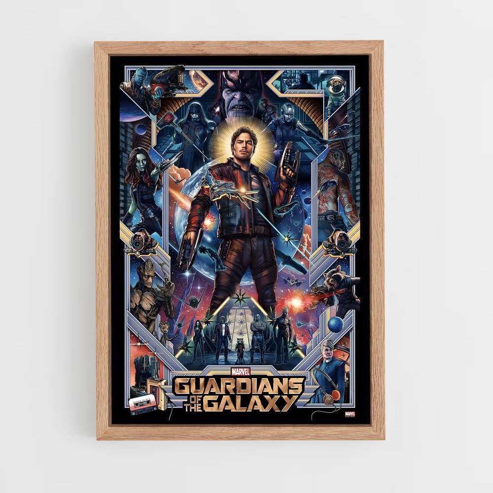 guardian-of-the-galaxy-5 cadre Bois clair