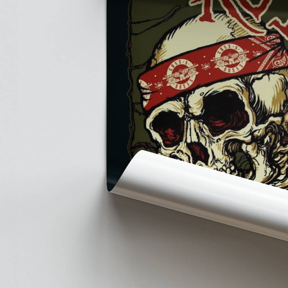 Poster Skull and Roses | Aesthetic Posters