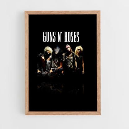 guns-n-roses-7 cadre Bois clair
