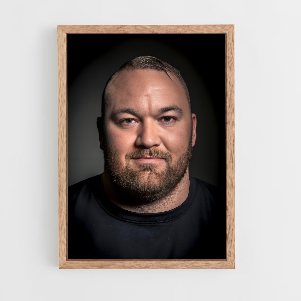 hafthor-bjornsson-1 cadre Bois clair
