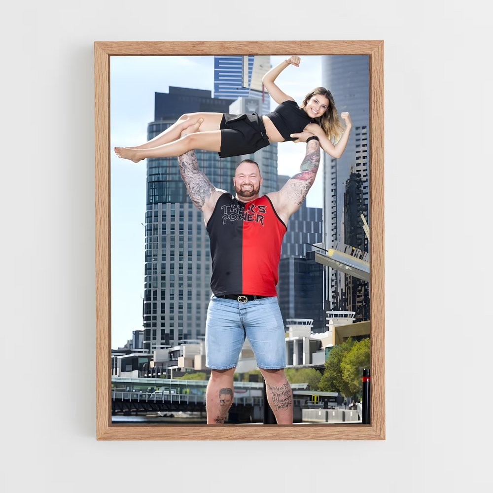 hafthor-bjornsson-2 cadre Bois clair