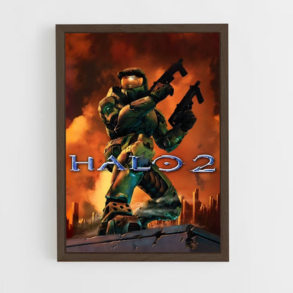 halo-16 cadre Bois foncé