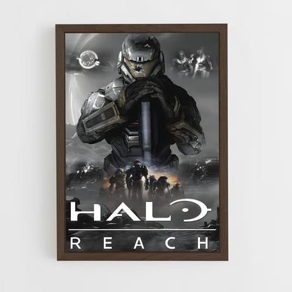 halo-6 cadre Bois foncé