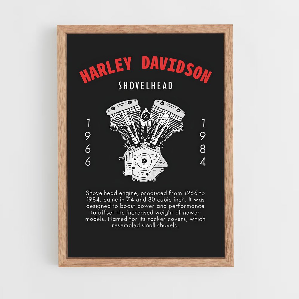 harley-davidson-7 cadre Bois clair
