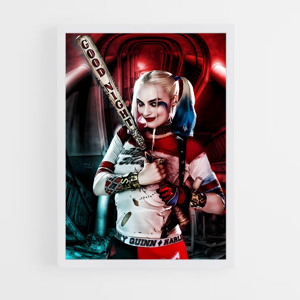 harley-queen-5 cadre Blanc