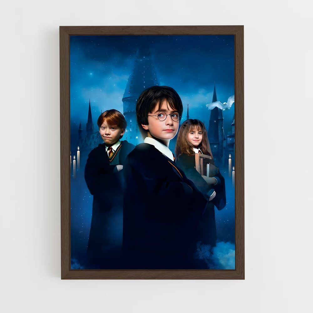 harry-potter-18 cadre Bois foncé