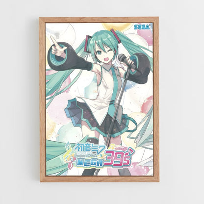hatsune-miku-4 cadre Bois clair