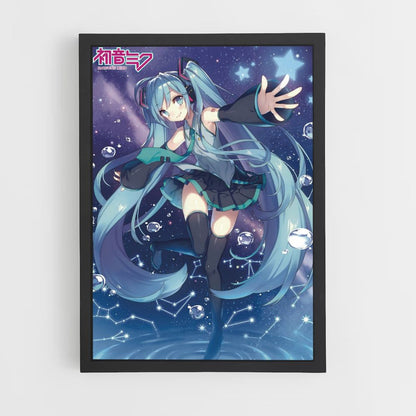 Hatsune Miku Blue Poster